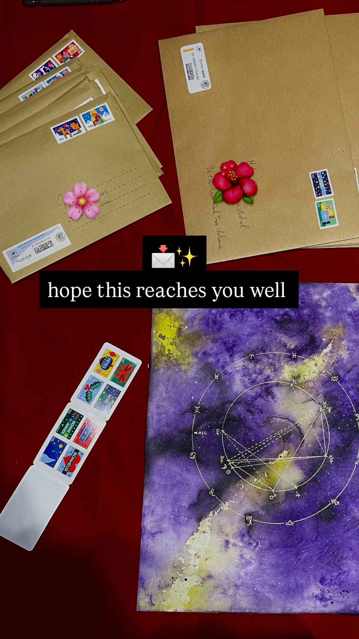 Astral painting prepared for sending