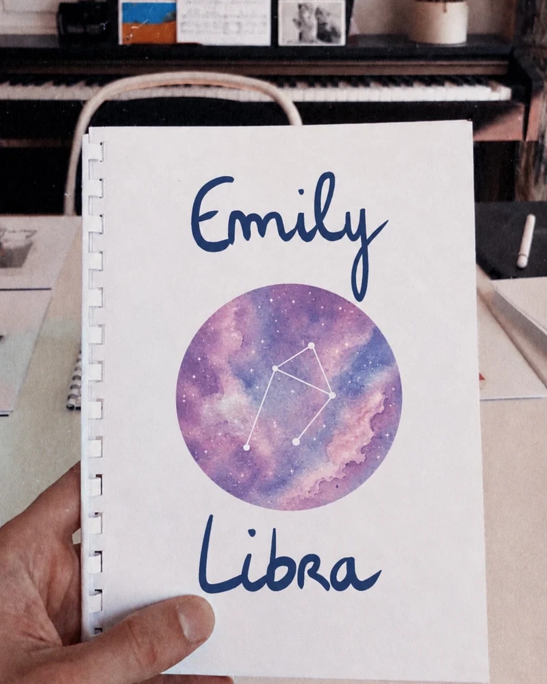 Printed booklet on the desk