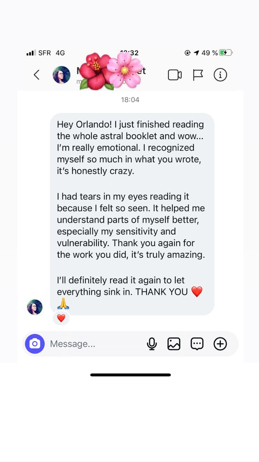 Astral booklet customer review screenshot 5