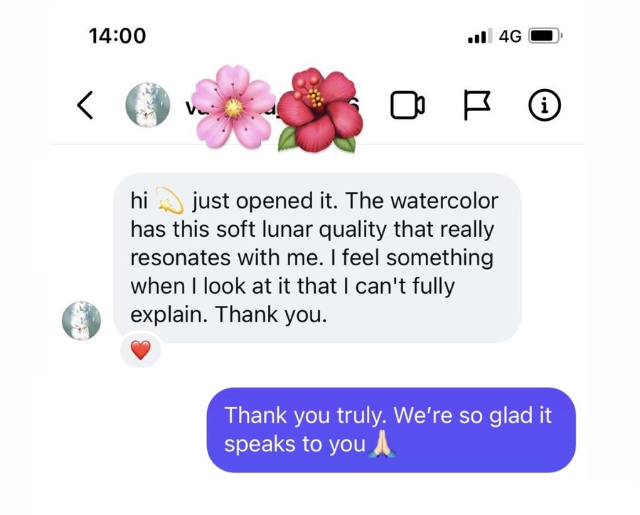 Astral painting customer review screenshot 2
