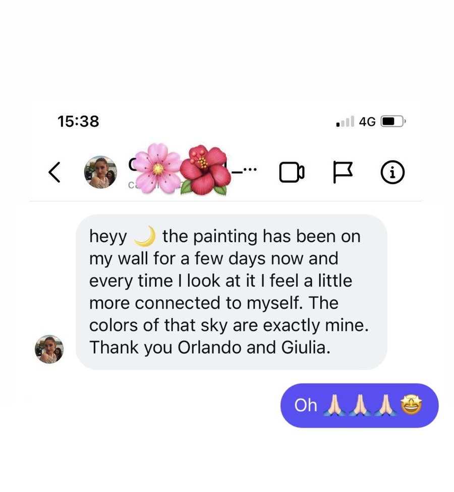 Astral painting customer review screenshot 3